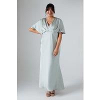 Coast Womens Maxi Dress Sage V-Neck Batwing Sleeve Plus Size Wedding
