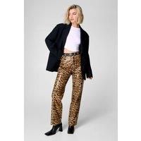 Leopard Straight Leg Pant