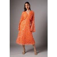 Coast Orange A-Line Dress Womens Occasion Dresses