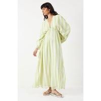 Warehouse Lime Maxi Dress Womens Occasion Dresses