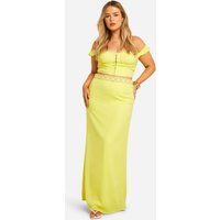 Womens Plus Woven Maxi Skirt