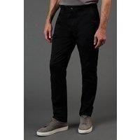 Maine Mens Chino Trousers Slim Fit Comfortable Cotton Blend Black Casual