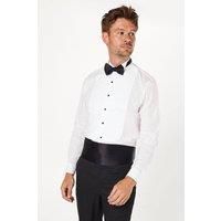 Burton Mens Button-Up Shirt White Collared Formal All Seasons Regular Fit