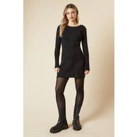 Womens Rib Knitted Jumper Dress