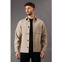 Burton Mushroom Wool Look Jacket Mens Casual Jackets & Coats