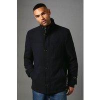 Maine Navy Wool Look Jacket Mens Casual Jackets & Coats