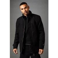 Maine Black Wool Look Jacket Mens Casual Jackets & Coats