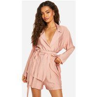 Womens Linen Look Relaxed Fit Shorts