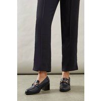 Wallis Womens Heels Navy Court Shoes Day To Night Comfortable Block Mid Heel