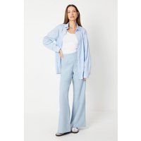 High Waisted Wide Leg Welt Pocket Trouser