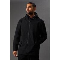 Burton Mens Jacket Black Water Resistant Hooded Casual Zip Pockets All Seasons