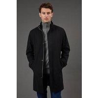 Mens Black Smart Funnel Neck Mac - Xxl