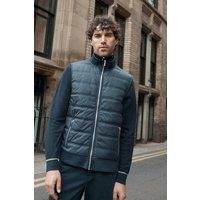 Navy Hybrid Padded Jacket