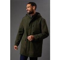 Burton Mens Jacket Khaki Technical Hooded Casual All Seasons Coat