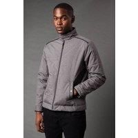 Grey Short Padded Jacket