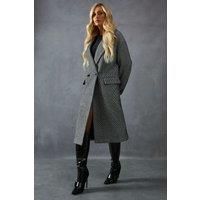 Wool Look Textured Coat