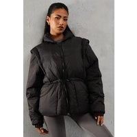Detachable Sleeve Two In One Puffer Coat
