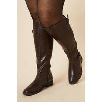 Dorothy Perkins Womens Bootie Tan Faux Leather Block Heel Ankle Boots