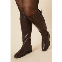 Dorothy Perkins Womens Bootie Tan Faux Leather Block Heel Ankle Boots