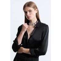 Chunky Statement Chain Pu Necklace
