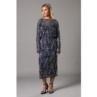 Coast Navy A-Line Dress Womens Going Out Dresses