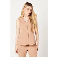 Womens Button Tab Detail Waistcoat