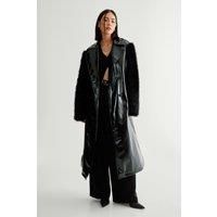 Nastygal Black Trench Coat Womens Casual Jackets & Coats