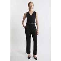 Tailored Flare Slim Leg Trousers