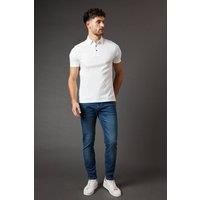 Mens Blue Wash Skinny Fit Jeans - Bright Blue - 36S