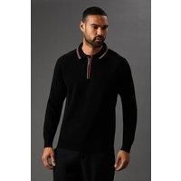 Burton Mens Jumper Black Crew Neck Regular Fit Knit Long Sleeve Casual