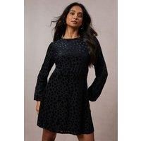 Occasion Star Velvet Tie Back Mini Dress