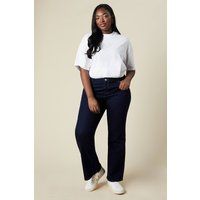 Wallis Womens Flare Jeans Indigo High Rise Stretch Denim Comfort Fit