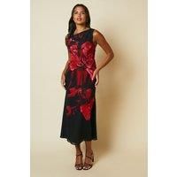 Debut London By Coast Georgette Printed Sleeveless Midi Dress