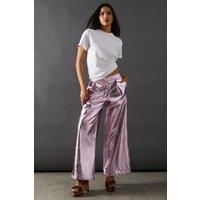 Metallic Wide Leg Trouser