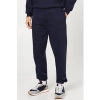 Burton Mens Joggers Regular Fit Elasticated Waist Ribbed Cuffs Navy Trousers
