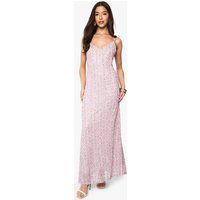 Womens V Neck Hand Embellished Maxi Dress
