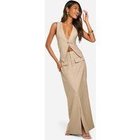 Womens Pocket Detail Woven Maxi Skirt