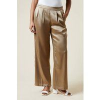 Dorothy Perkins Womens Wide Leg Trousers Champagne Party Machine Washable