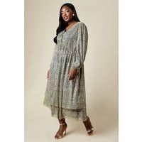 Dorothy Perkins Leopard Midi Dress Womens Going Out Dresses