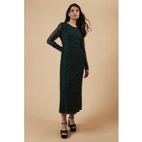 Petite Occasion Lace Cut Out Back Midi Dress