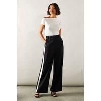 Tall Side Stripe Wide Leg Trousers