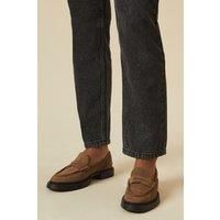 Faith: Barrie Suede Chunky Penny Loafers