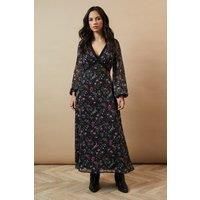 Oasis True Black Midaxi Dress Womens Daywear Dresses