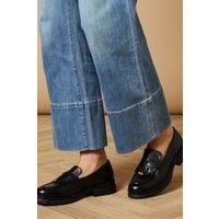 Brooke Leather Tassel Detail Chunky Loafers