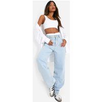 Womens Boohoo Basics High Waisted Boyfriend Jeans