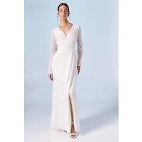 Coast Ivory Wrap Dress Womens Bridal Dresses