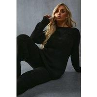 Misspap True Black Straight Leg Trousers Womens Casual Trouser Co-Ords