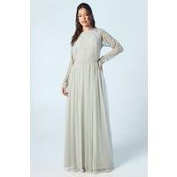 Coast Sage A-Line Dress Womens Bridesmaids Dresses