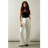 Wallis Ivory Trousers Womens Smart Trousers