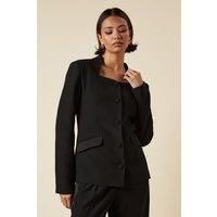 Tall Satin Sweetheart Neckline Jacket